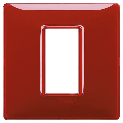 Placca 1M Reflex Rubino per scatola rotonda